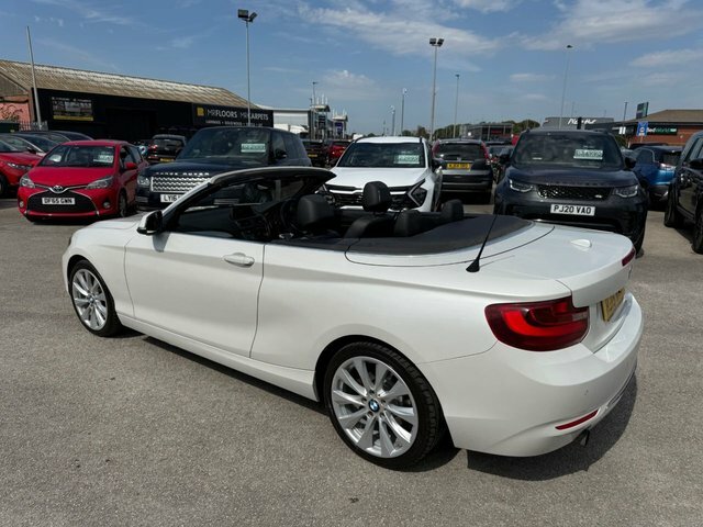 BMW 2 Series 218I Luxury Convertible White #4