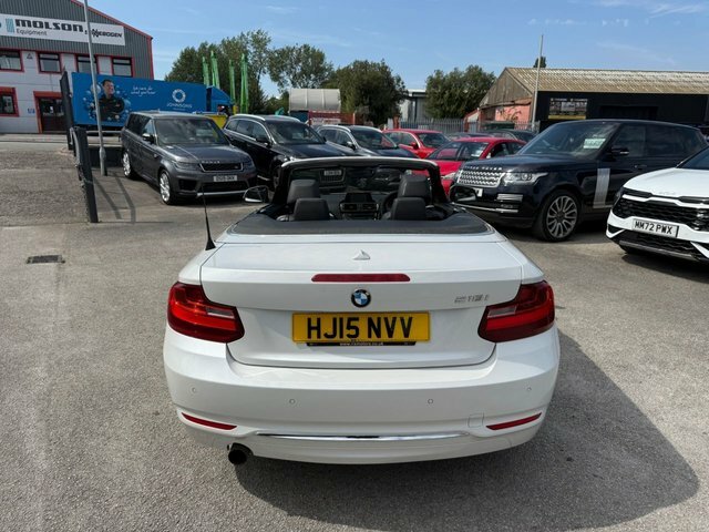 BMW 2 Series 218I Luxury Convertible White #6
