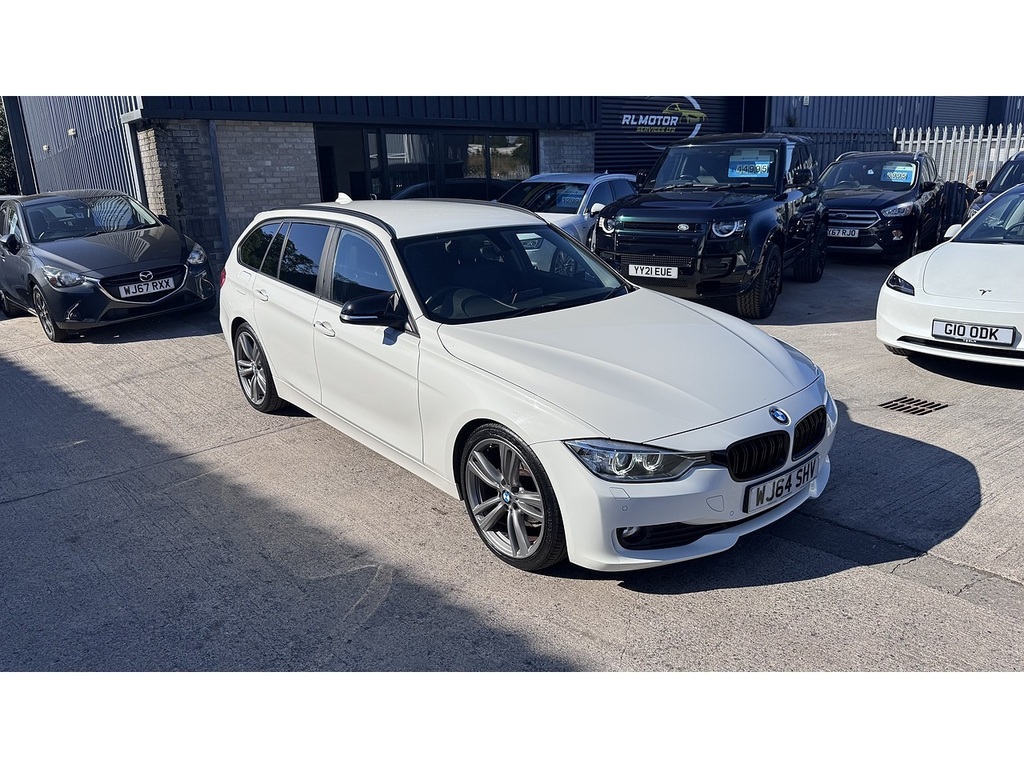 BMW 3 Series 320D Ed Efficientdynamics Business White #3