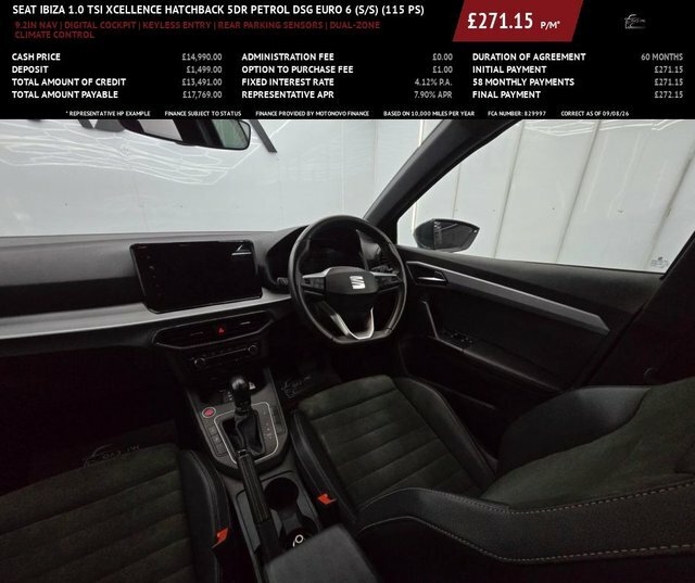 Seat Ibiza 1.0 Tsi Xcellence Hatchback Dsg Euro 6 Black #4