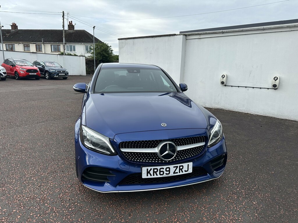 Mercedes-Benz C Class 2019 Mercedes C-class 2.0 C 300 D Amg Line Premium Blue #2