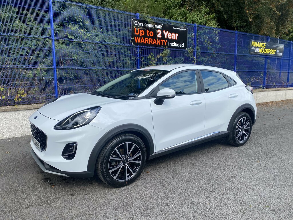 Ford Puma 2023 Ford Puma 1.0 Ecoboost Hybrid Titanium BMZ5399 White #6