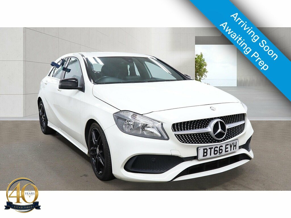 Mercedes-Benz A Class A200d Amg Line BT66EYH White