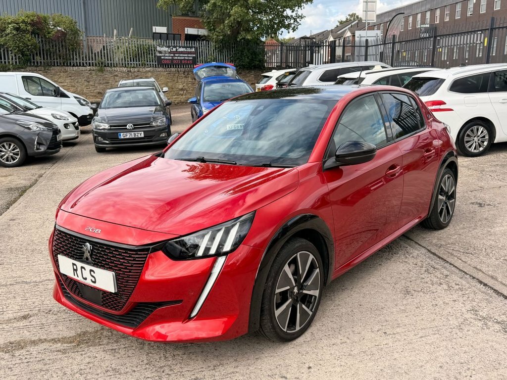 Peugeot e-208 Hatchback Red #5