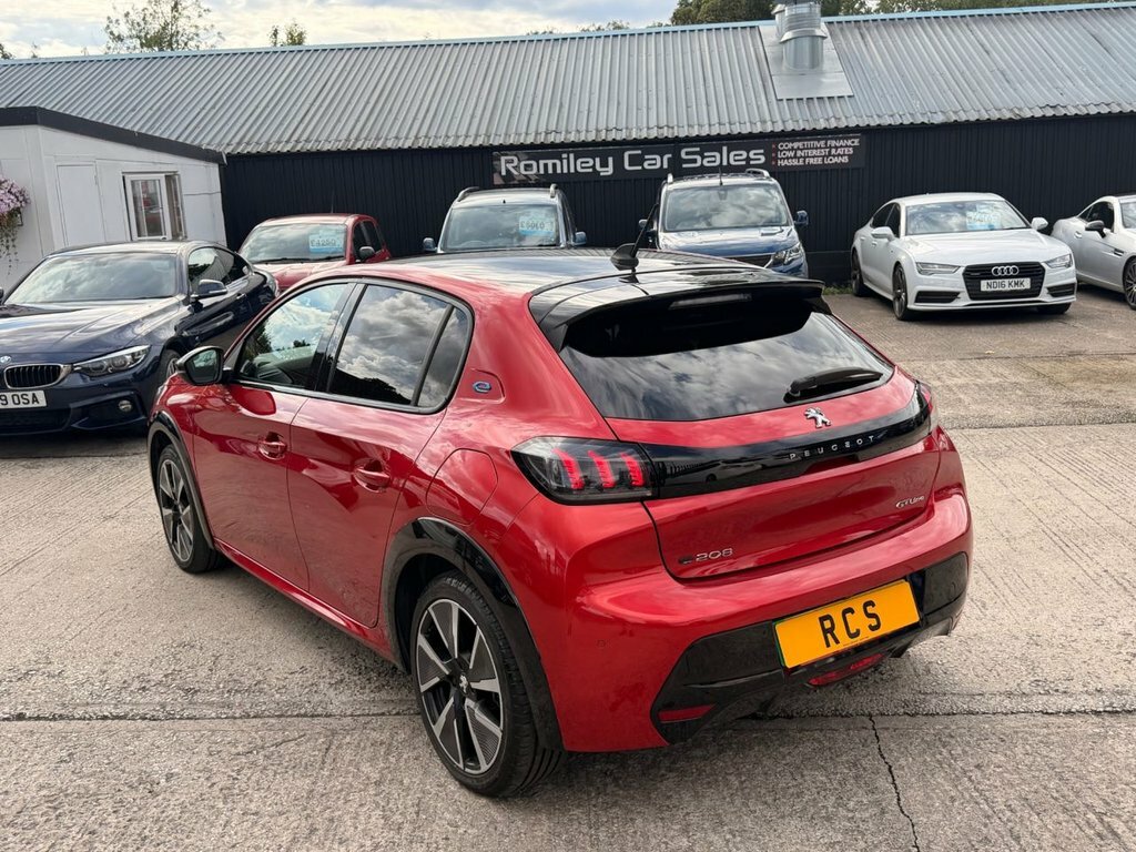 Peugeot e-208 Hatchback Red #4