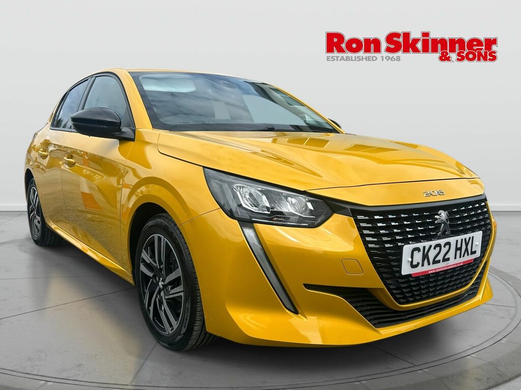 Peugeot 208 1.2 Puretech Allure Premium Hatchback M CK22HXL Yellow