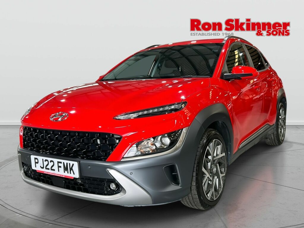 Hyundai Kona 1.6 H-gdi Premium Suv Hybrid Dct Euro 6 PJ22FMK Red #2