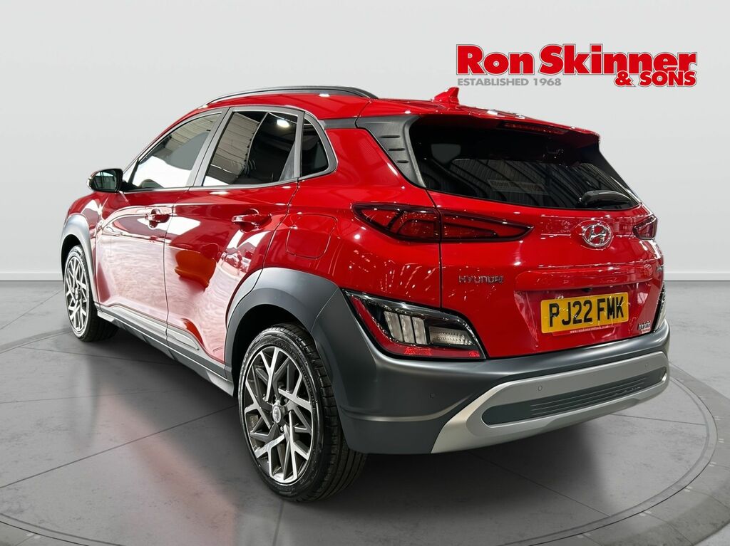 Hyundai Kona 1.6 H-gdi Premium Suv Hybrid Dct Euro 6 PJ22FMK Red #3