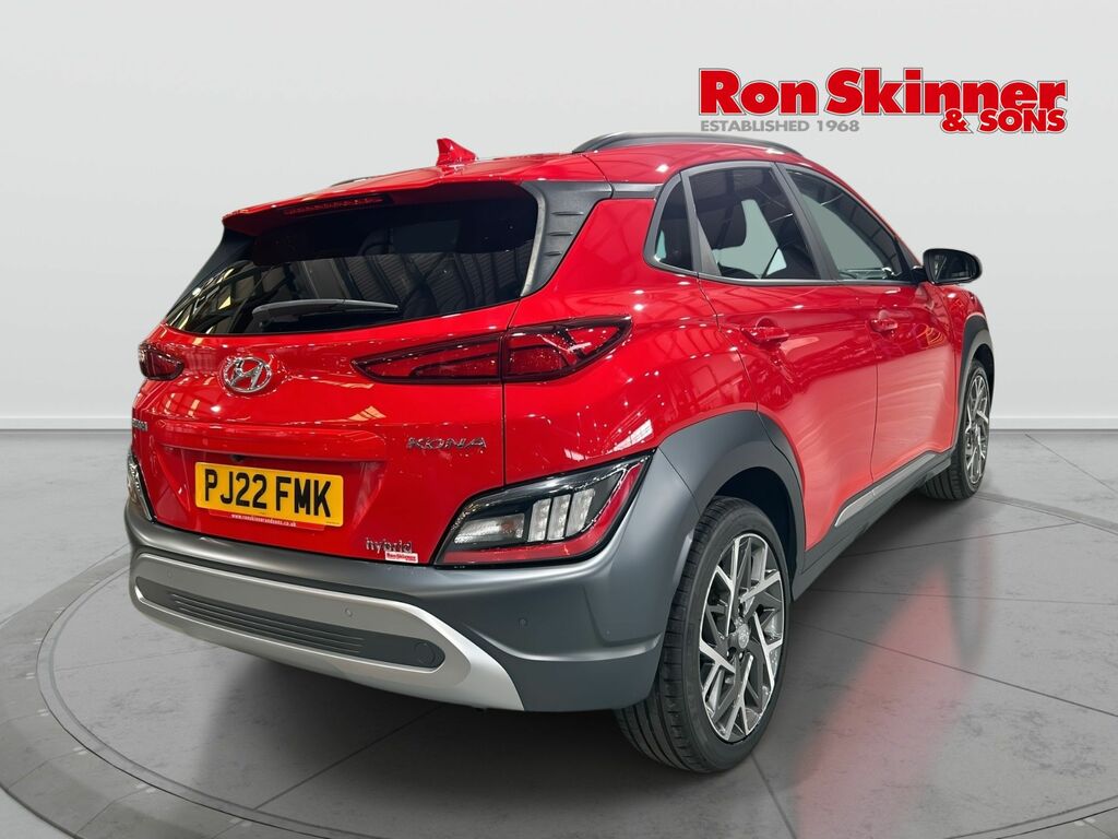 Hyundai Kona 1.6 H-gdi Premium Suv Hybrid Dct Euro 6 PJ22FMK Red #4