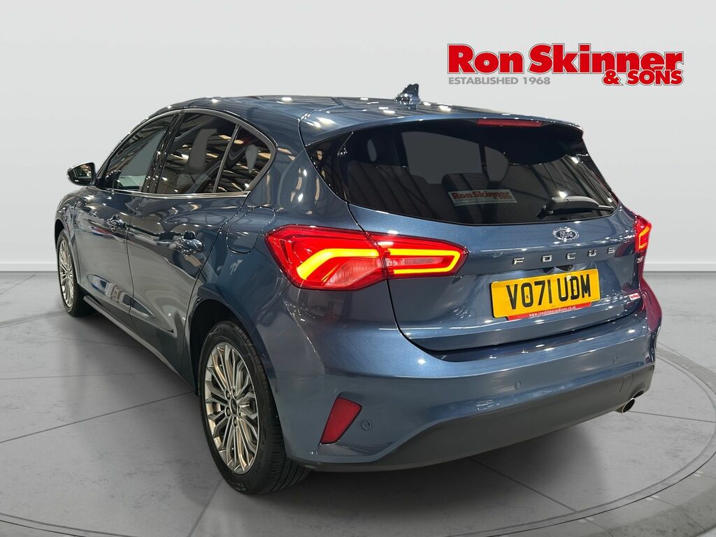 Ford Focus 1.0T Ecoboost Mhev Titanium X Edition Hatchback VO71UDM Blue #2