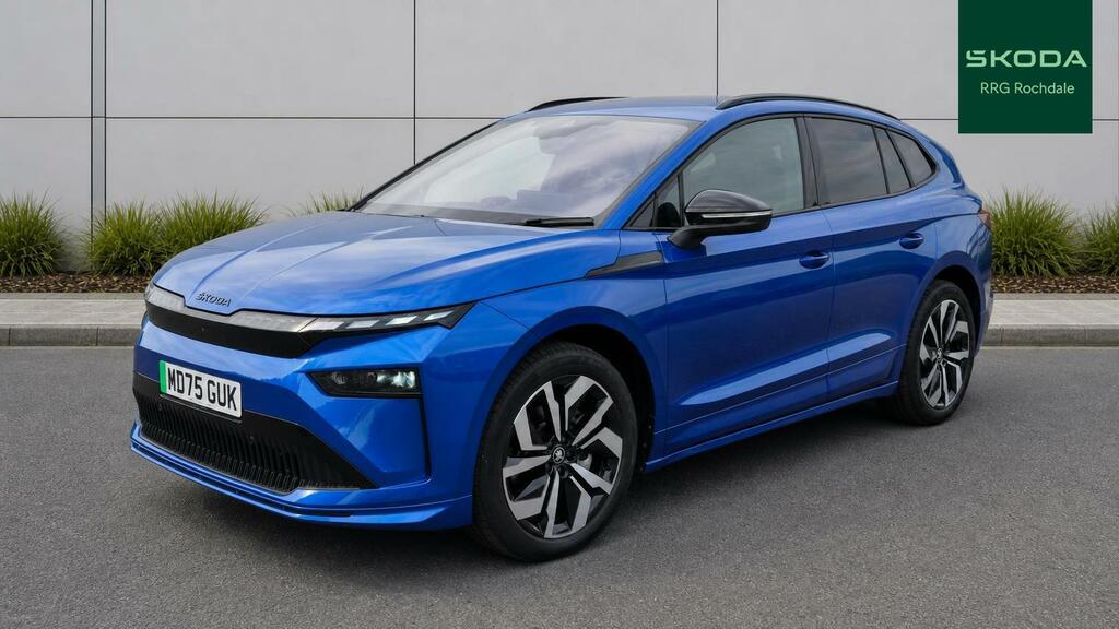 Skoda ENYAQ 210Kw 85X Sportline 82Kwh 4X4 MD75GUK Blue #3