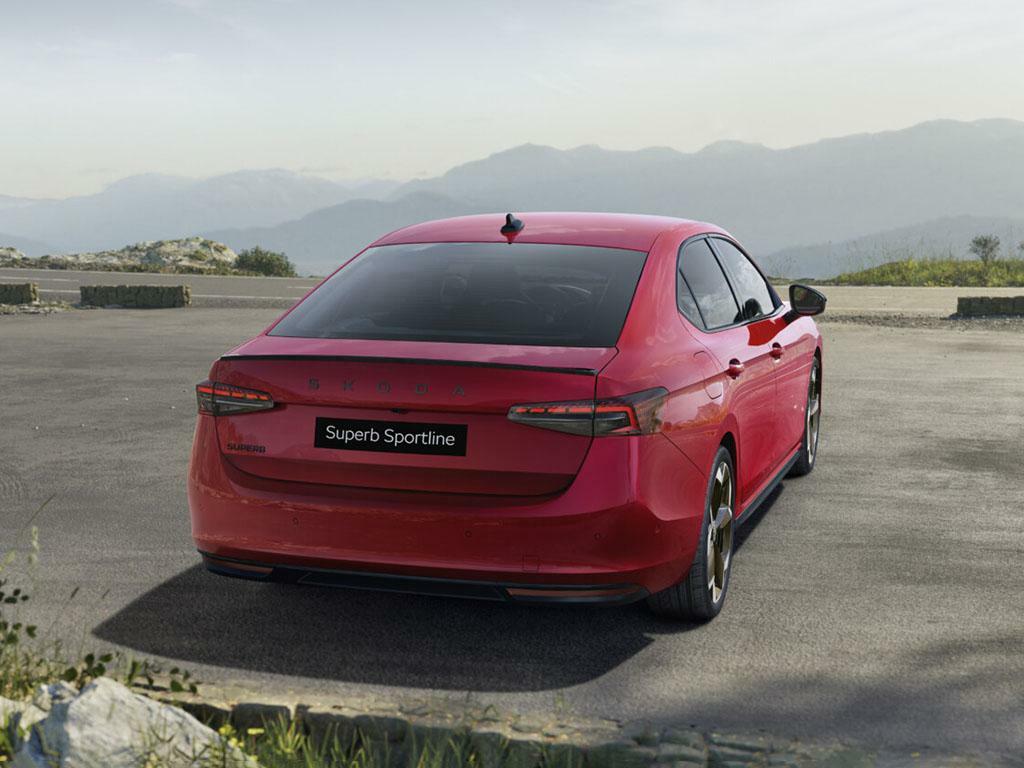 Skoda Superb 1.5 Tsi E-tec Mhev Sportline Dsg Euro 6 Ss Red #4