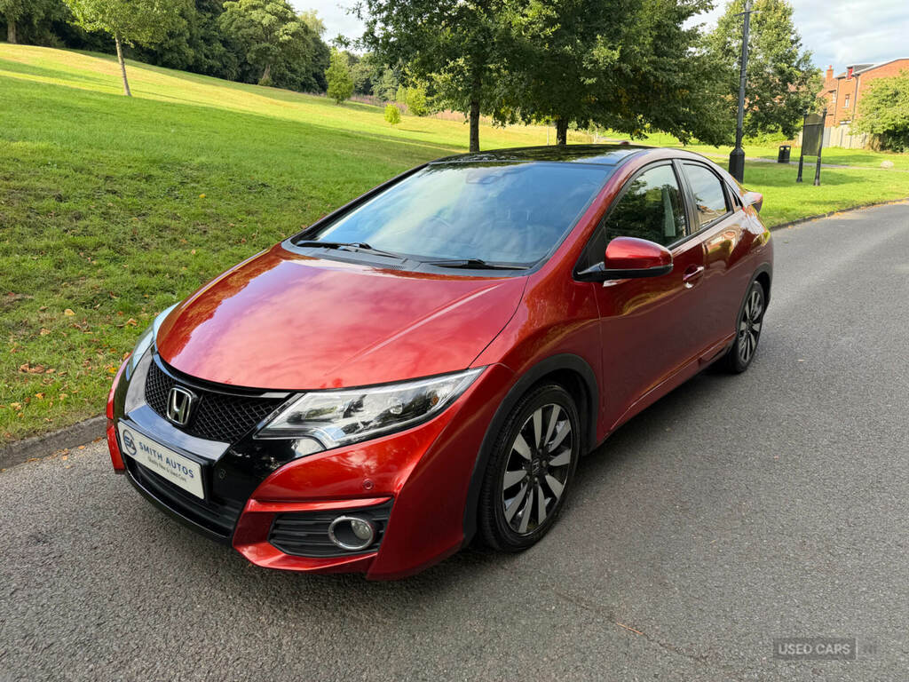 Honda Civic 1.8 I-vtec Ex Plus Red #4