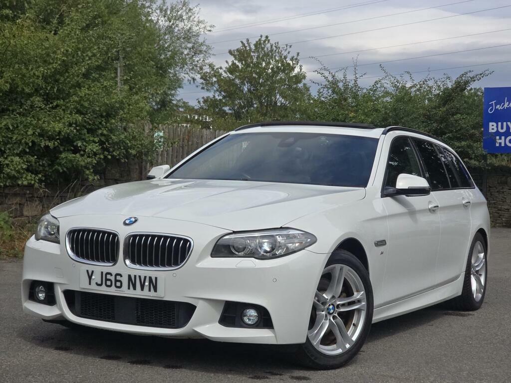 BMW 5 Series 523I M Sport Estate Euro 6 2.0 White #2