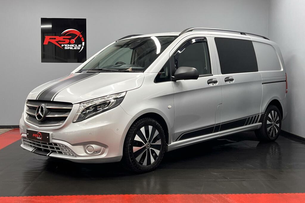 Mercedes-Benz Vito Combi Van 2.1 119 Cdi Sport Crew Van Double Cab Silver #5