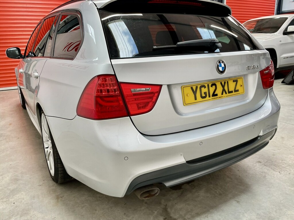 BMW 3 Series 318D M Sport Estate Silver #3