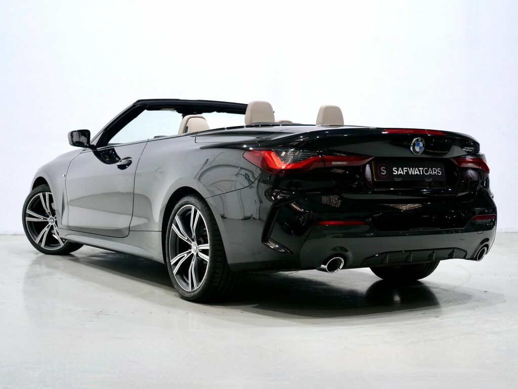 BMW 4 Series 2021 2.0 420I M Sport Convertible Black #2