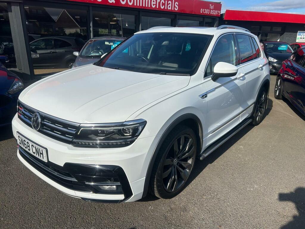 Volkswagen Tiguan 2.0 Tdi R-line Euro 6 Ss White #4