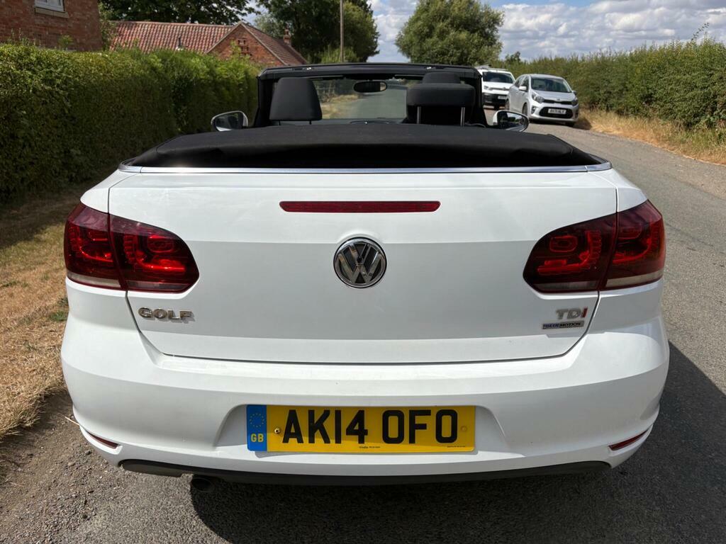 Volkswagen Golf 1.6 Tdi Bluemotion Tech S Cabriolet Euro 5 S S White #5