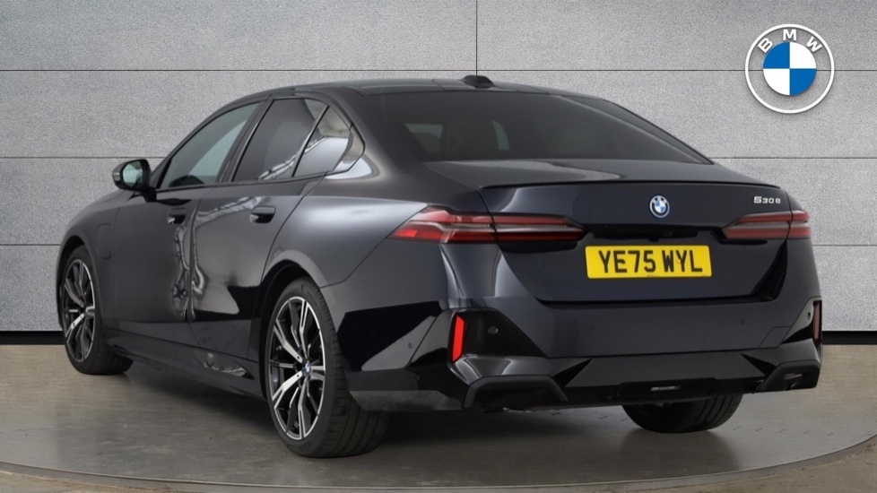 BMW 5 Series 530E M Sport Pro Saloon Black #4