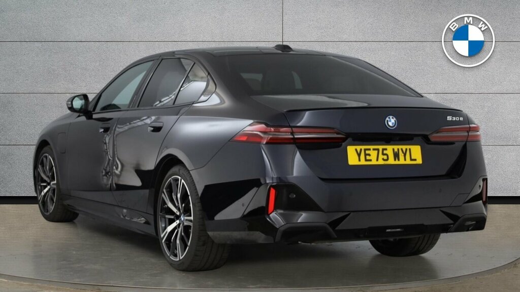 BMW 5 Series 530E M Sport Pro Saloon Black #3