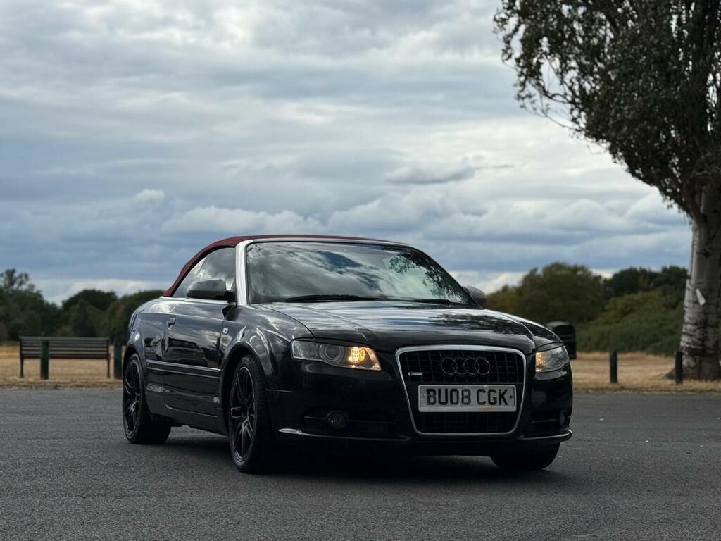 Audi A4 Cabriolet Convertible 2.0 Tfsi S Line Special Edition Multit Black