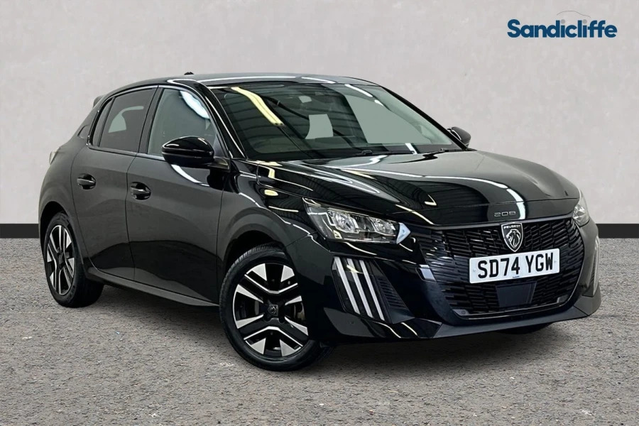 Peugeot 208 208 1.2 Hybrid 100 Allure E-dsc6 Hatchback SD74YGW Black