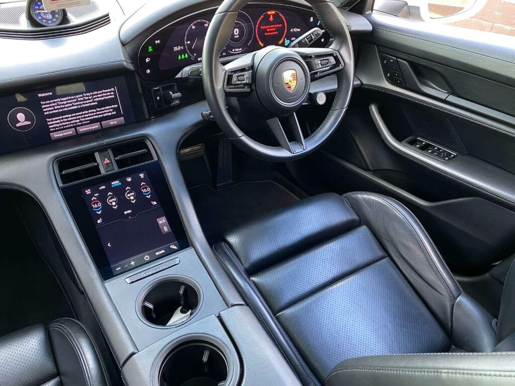 Porsche Taycan 4 White #2