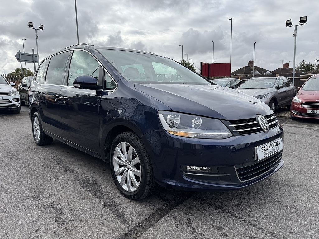 Volkswagen Sharan Tdi Bluemotion Tech Sel RO16WFX Blue #6