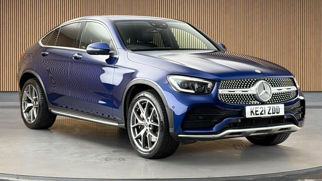 Mercedes-Benz GLC Class 2.0 Glc300h Mhev Amg Line Premium Plus Coupe KE21ZDD Blue
