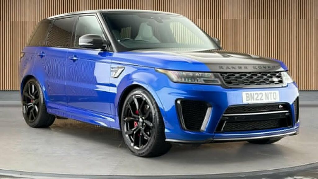 Land Rover Range Rover Sport 5.0 P575 V8 Svr Carbon Edition Suv BN22NTO Blue