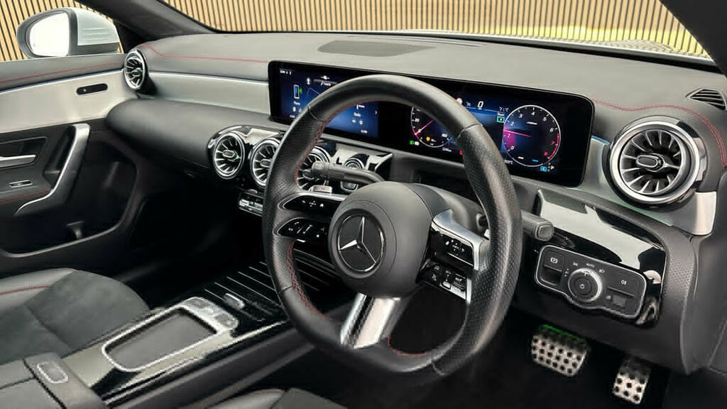Mercedes-Benz CLA Class 1.3 Cla180h Mhev Amg Line Premium Coupe Petr DK73VXB White #5