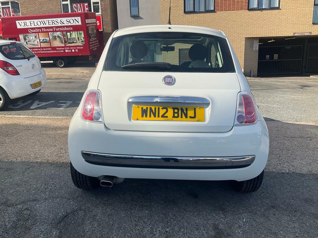 Fiat 500 1.2 Lounge Hatchback Euro 5 Ss WN12BNJ White #6