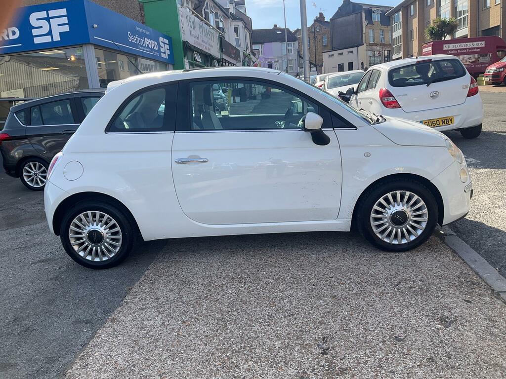 Fiat 500 1.2 Lounge Hatchback Euro 5 Ss WN12BNJ White #5