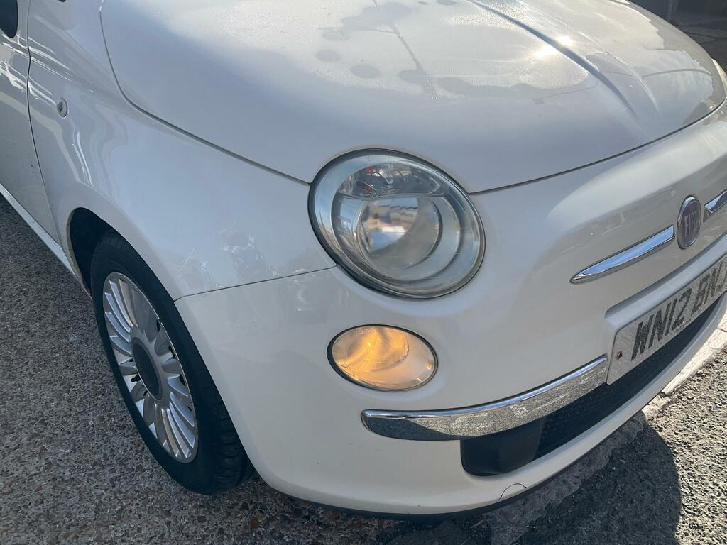 Fiat 500 1.2 Lounge Hatchback Euro 5 Ss WN12BNJ White #2
