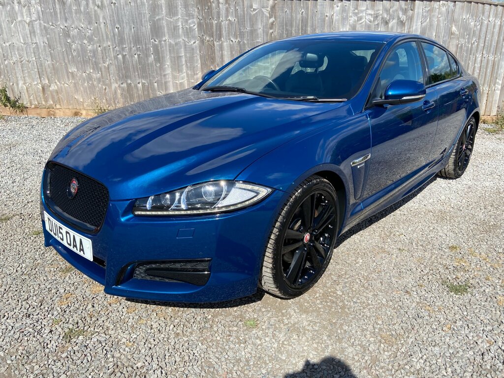 Jaguar XF 2.2D R-sport Black Saloon Euro 5 DU15OAA Blue #4