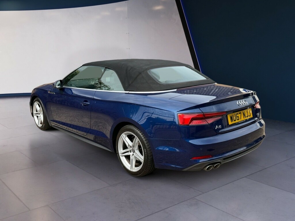 Audi A5 Convertible 2.0 Tdi S Line 201767 WU67NJJ Blue #6