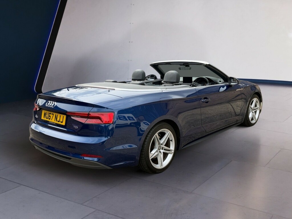 Audi A5 Convertible 2.0 Tdi S Line 201767 WU67NJJ Blue #5