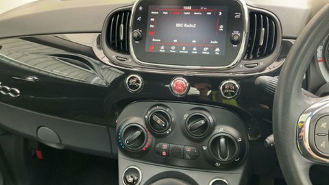 Fiat 500 1.2 Lounge Hatchback Euro 6 Ss Black #11