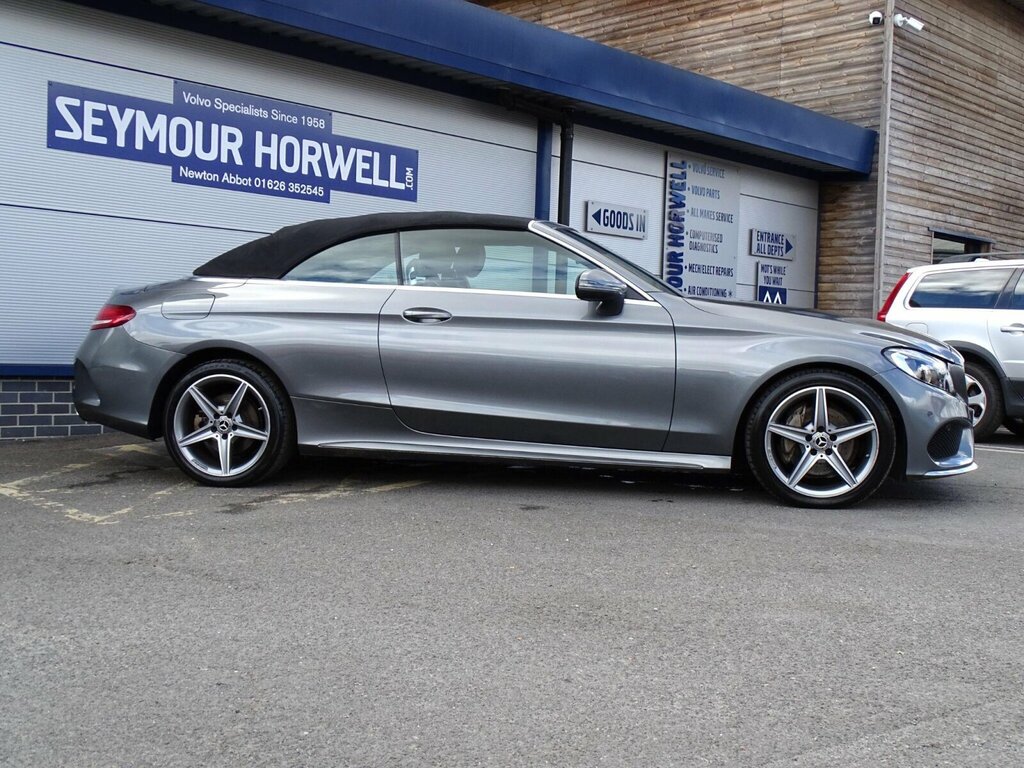 Mercedes-Benz C Class 2.0 C200 Amg Line Cabriolet Euro 6 Ss Grey #6