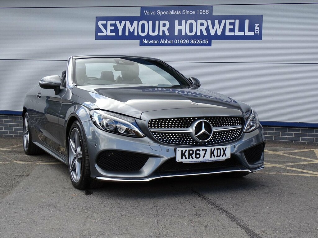 Mercedes-Benz C Class 2.0 C200 Amg Line Cabriolet Euro 6 Ss Grey
