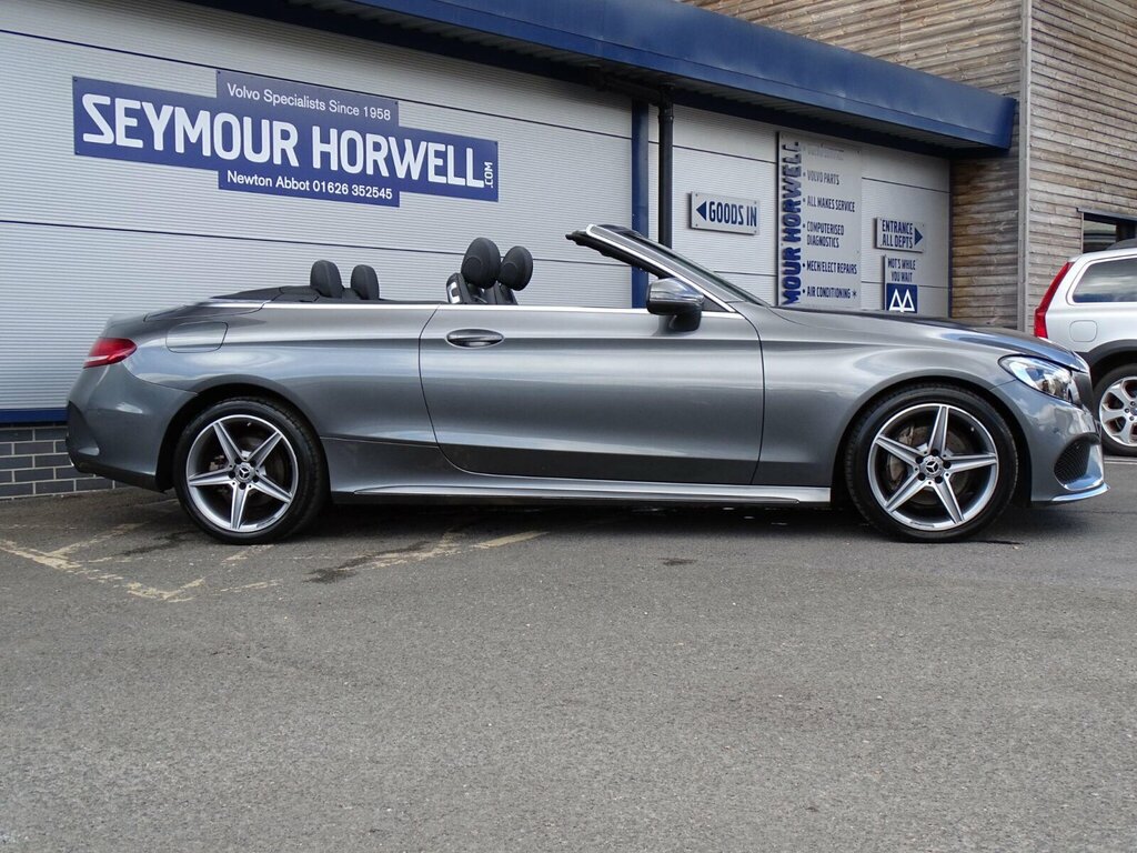 Mercedes-Benz C Class 2.0 C200 Amg Line Cabriolet Euro 6 Ss Grey #5