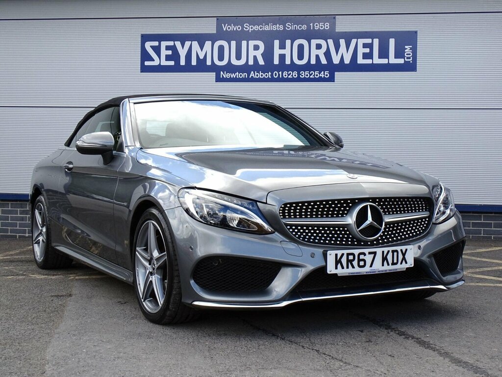 Mercedes-Benz C Class 2.0 C200 Amg Line Cabriolet Euro 6 Ss Grey #2