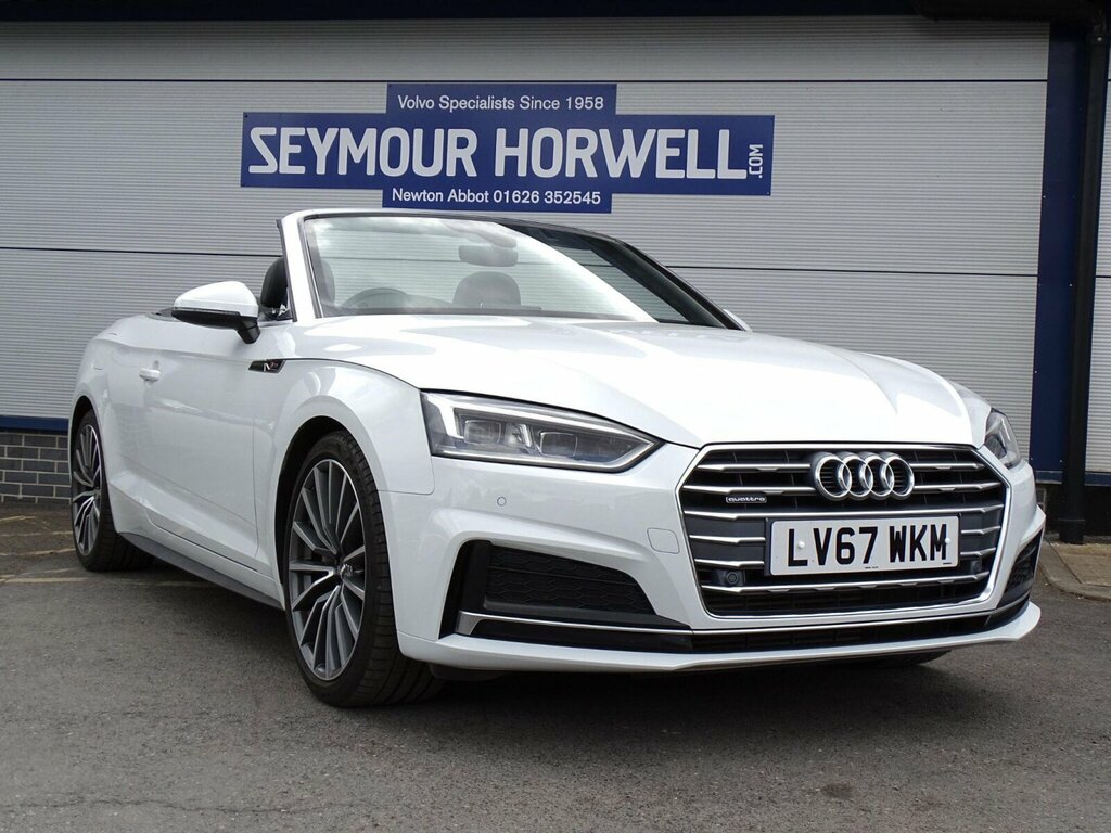 Audi A5 2.0 Tfsi S Line Convertible S Tronic Qu White