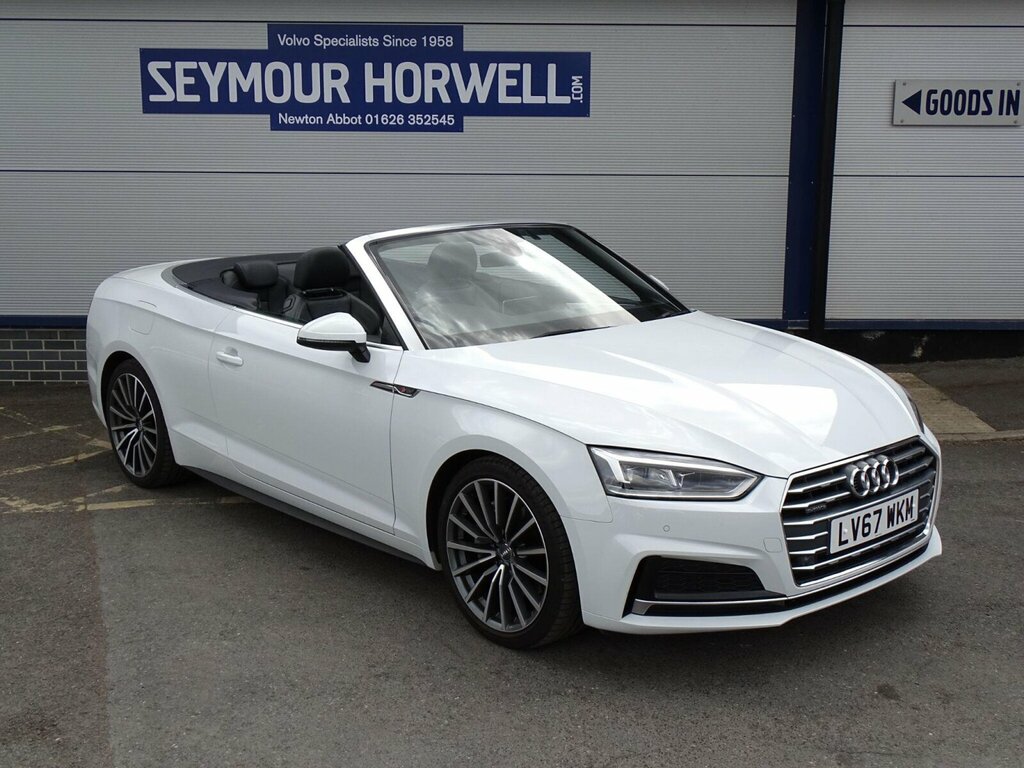 Audi A5 2.0 Tfsi S Line Convertible S Tronic Qu White #3