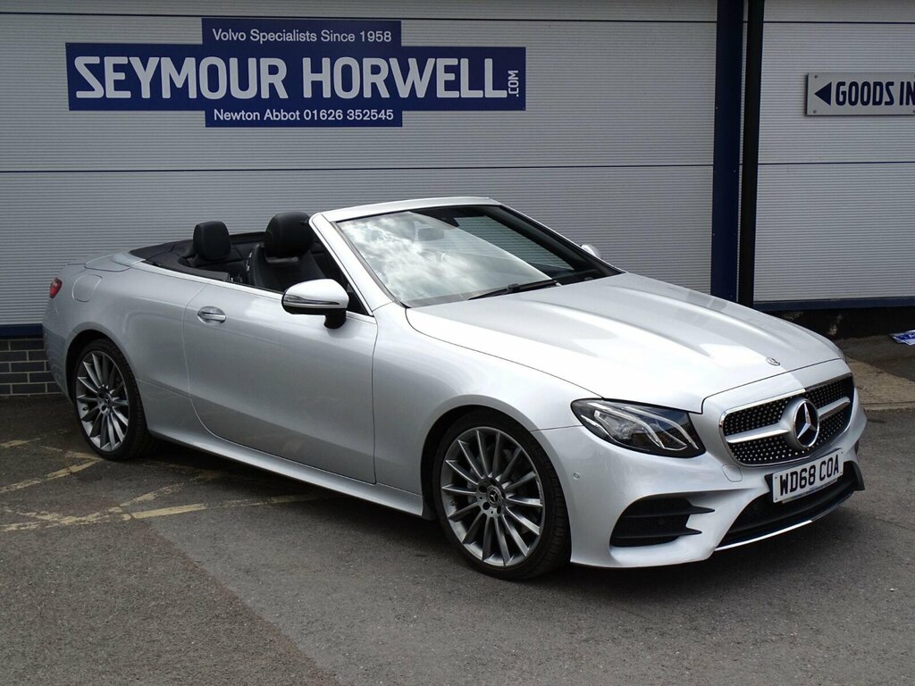 Mercedes-Benz E Class 2.0 E220d Amg Line Premium Cabriolet G-tronic E Silver #3