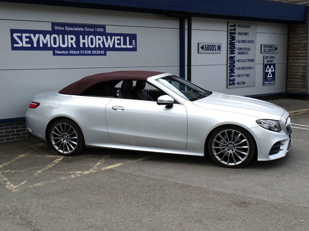 Mercedes-Benz E Class 2.0 E220d Amg Line Premium Cabriolet G-tronic E Silver #6