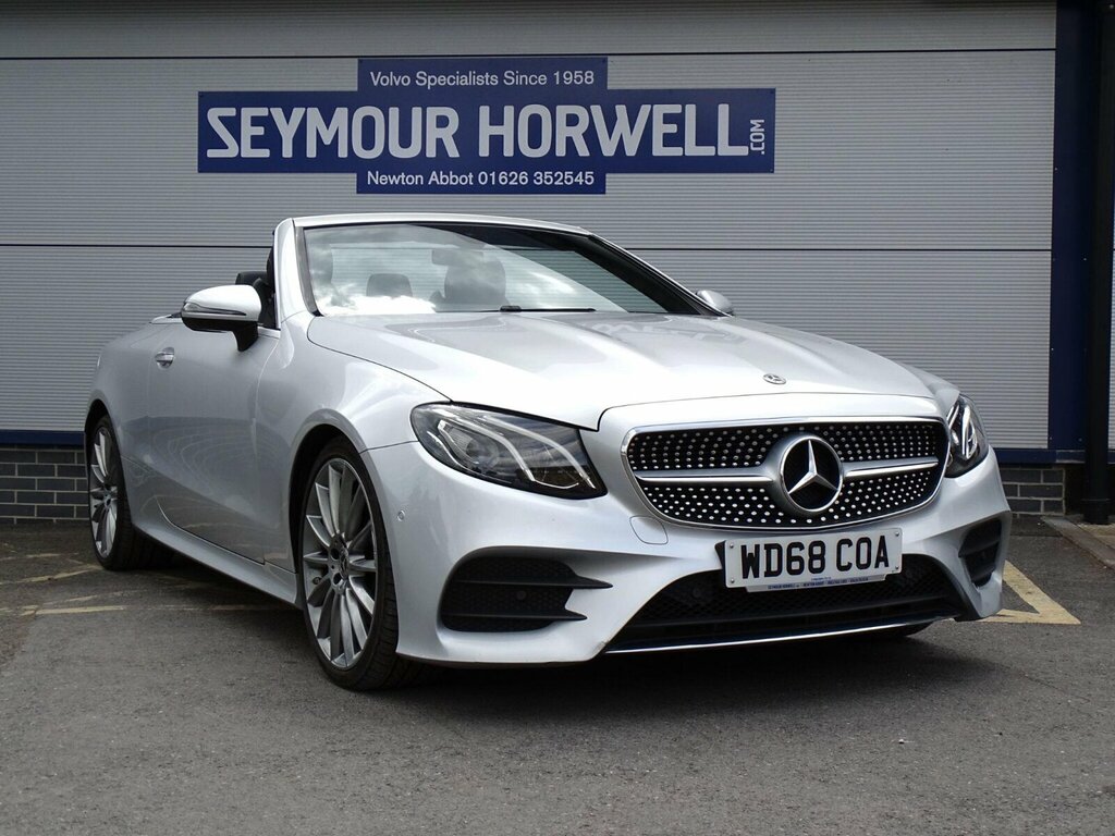Mercedes-Benz E Class 2.0 E220d Amg Line Premium Cabriolet G-tronic E Silver