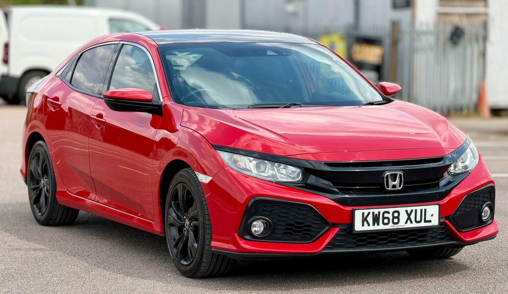 Honda Civic Ex Red #5