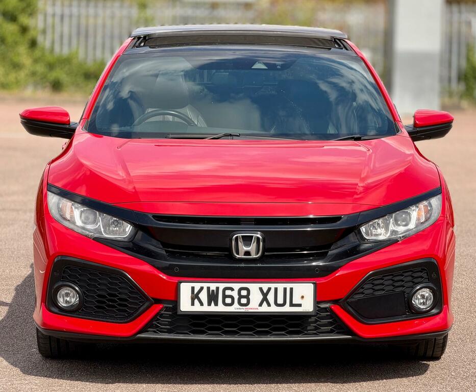 Honda Civic Ex Red #2